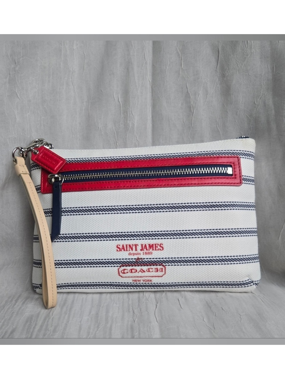 Coach x Saint James Collaboration Collection Legacy Weekend Wristlet